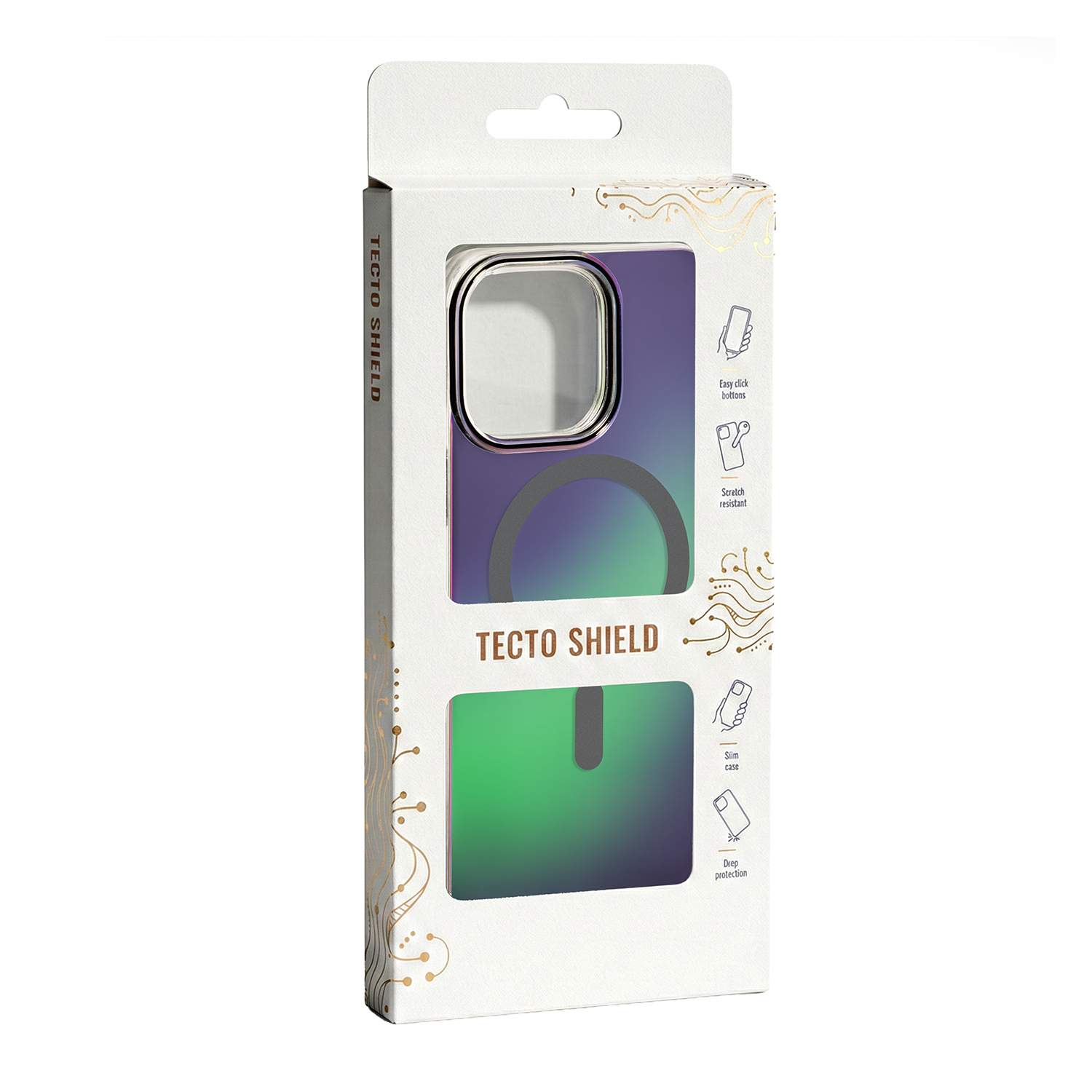 elegant packaging of Tecto Shield case